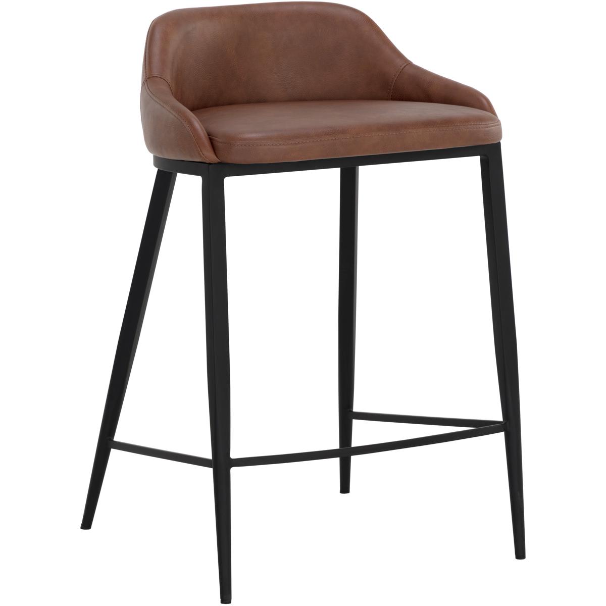 SUNPAN 111083 Astra 31.5 inch Black / Cinnamon Brown Counter Stool
